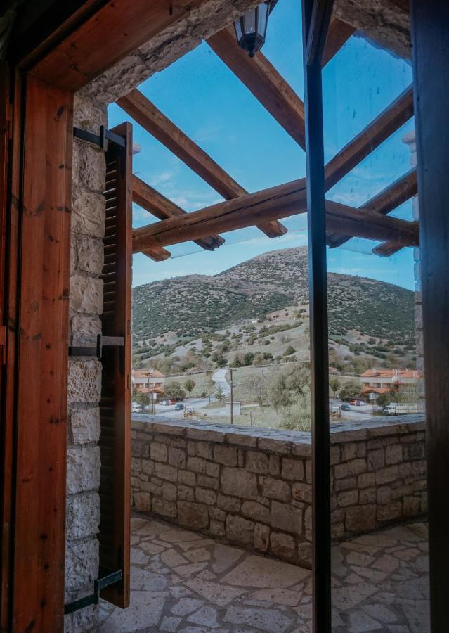 Mezonetes Helmos Apartman Áno Luszí Kültér fotó